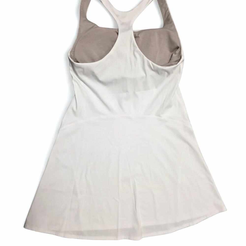 Lululemon Lightweight Linerless Tennis Dress Size 6 White Shelf Bra Discontinued - Picture 2 of 5